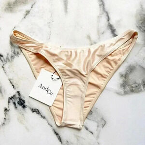 Andco Mother of Pearl High Waisted Bikini Bottoms